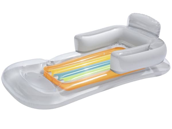 Oppblåsbar madrass, lenestol, fluktstol 161 x 84 cm Bestway 43028 sølv