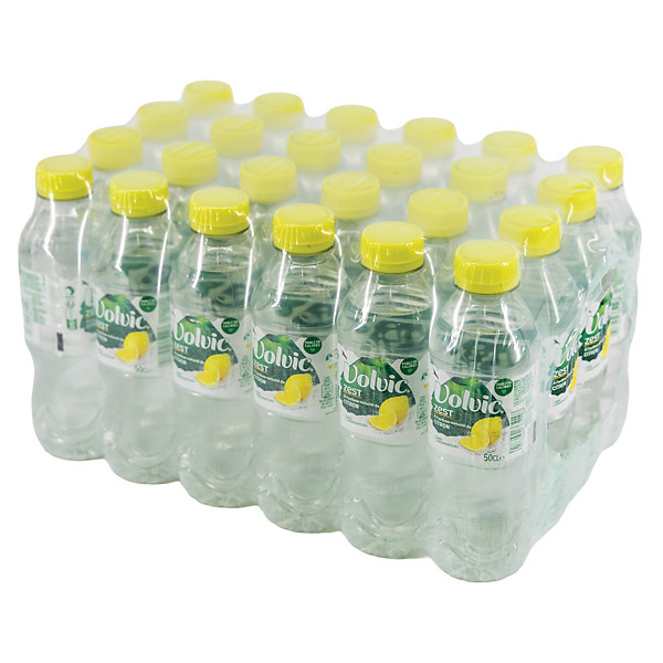 Volvic Touche de fruit Citron, en bouteille, lot de 24 x 50 cl