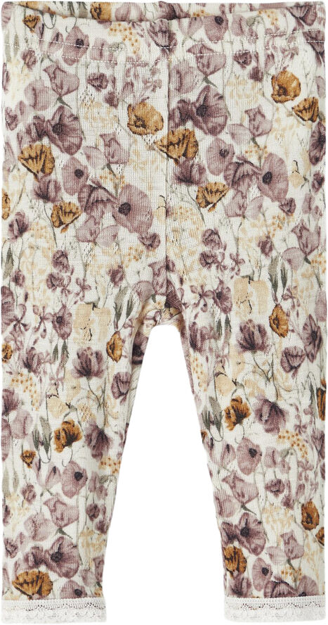 Name It NBFWANG WOOL NEEDLE LEGGING NOOS XX Moonbeam/aop