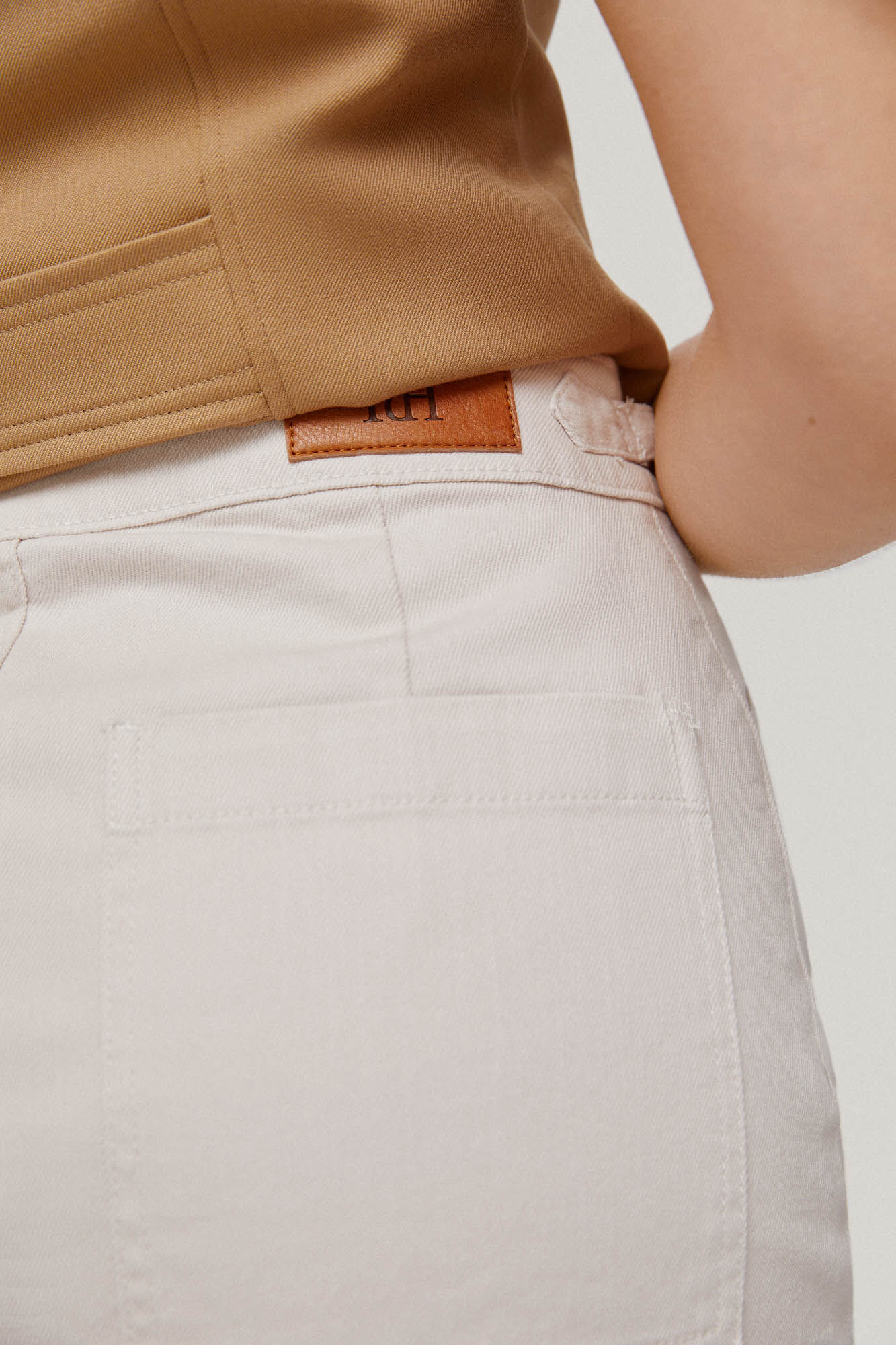 Saia jeans - Bege