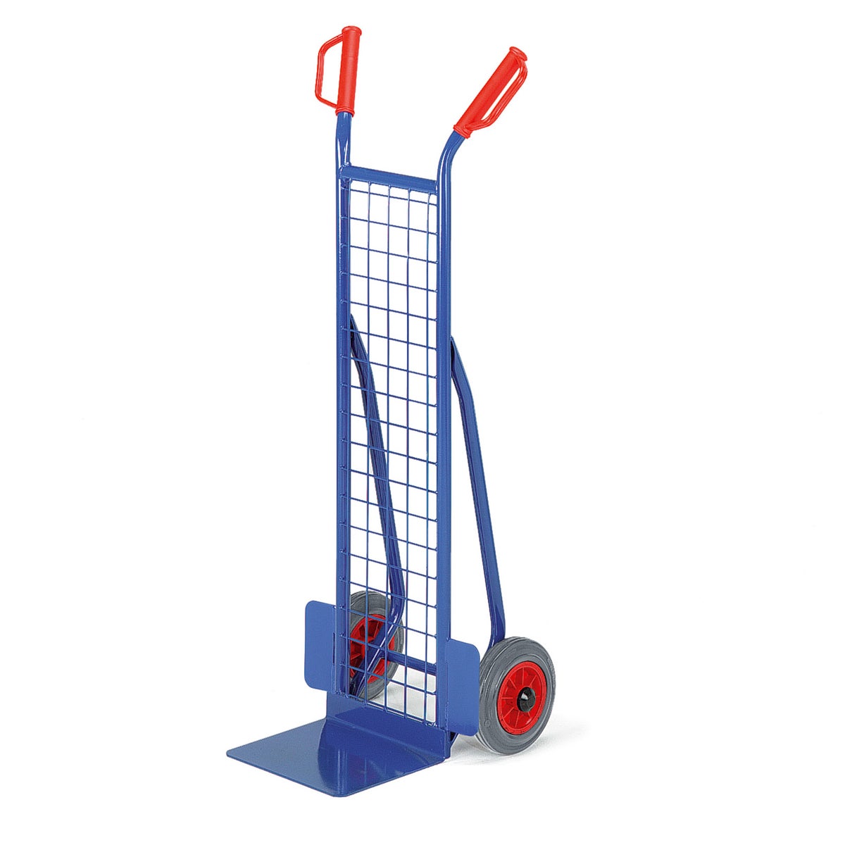 Rollcart kleine maas stapelwagen van stalen buizen, 300 mm schepbreedte, massief rubber