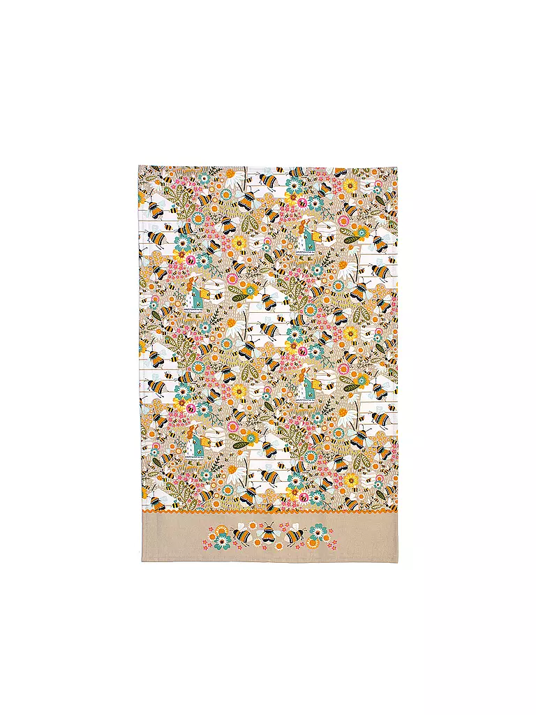 ULSTER WEAVERS Geschirrtuch Cotton 45x75cm Bee Keeper gelb