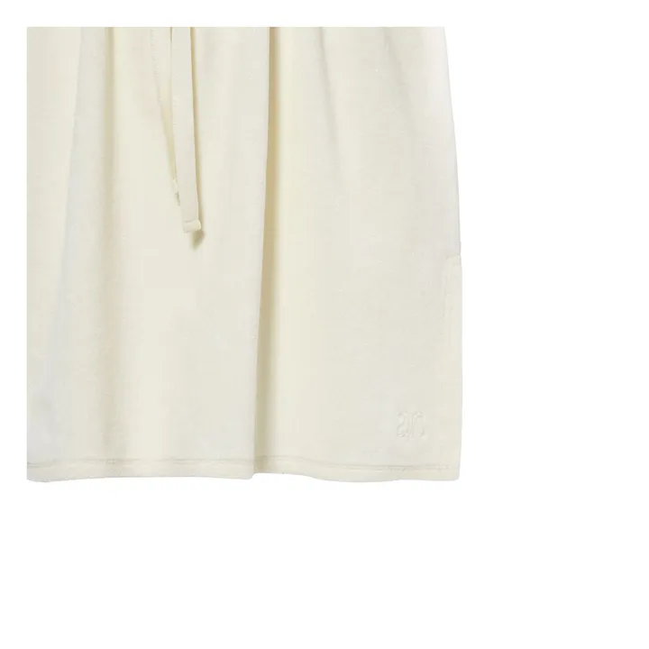 Alma Deia Robe nouée en Éponge Bio | Blanc cassé
