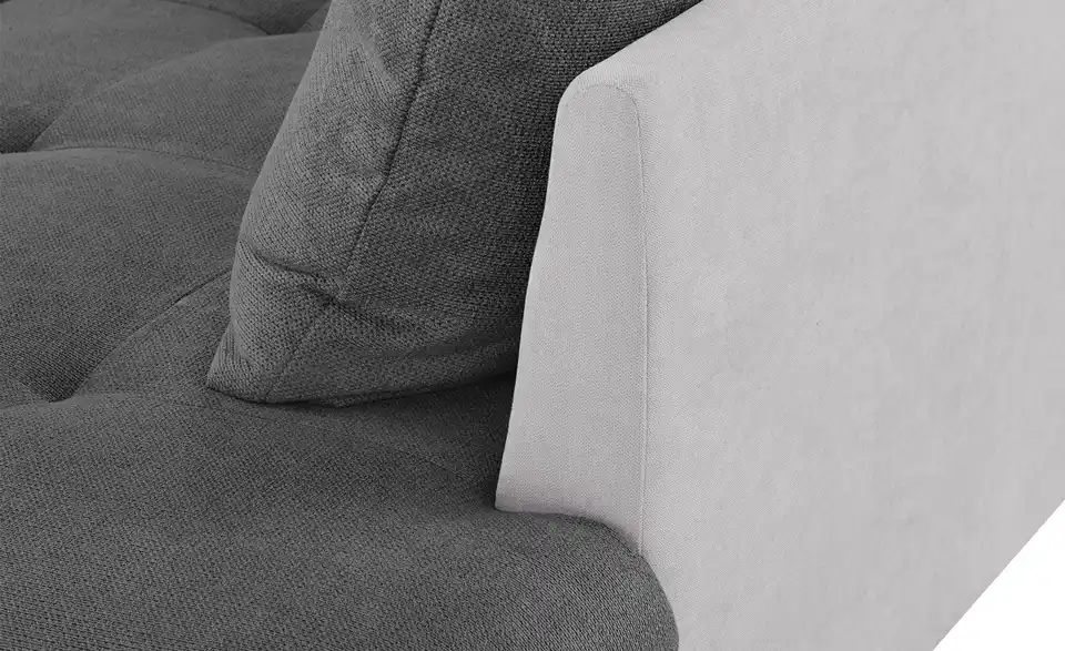 Ecksofa Krissy Steingrau, Silbergrau rechts