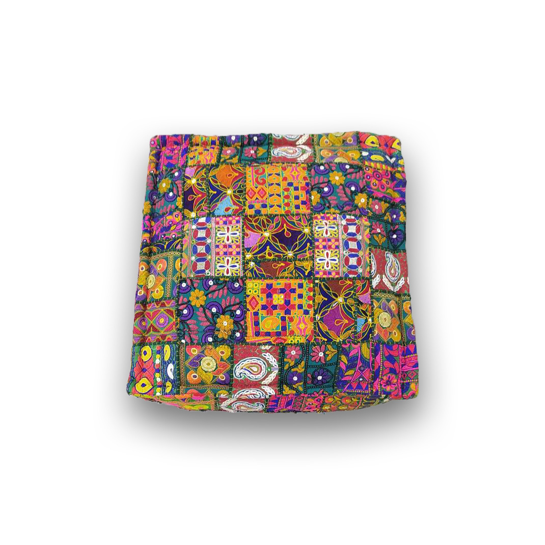 Patchwork Sitzkissen multicolor, B 60 cm, L 60 cm, H 20 cm von fischer's lagerhaus