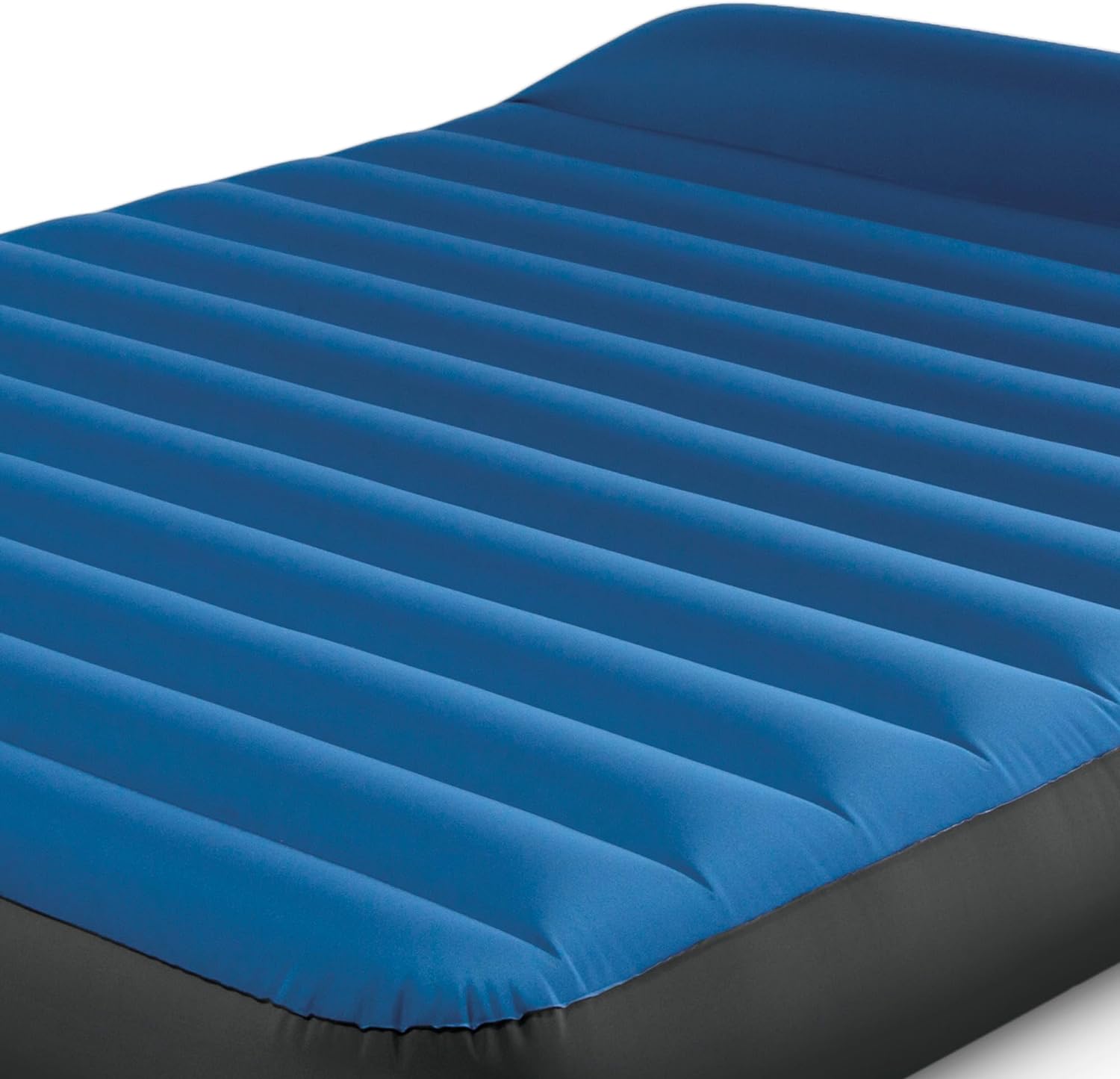 INTEX 64012 - Luftbett - Full Dura-Beam Truaire inkl. USB-Luftpumpe (blau, 137x191x22cm) Luftmatratze Campingbett