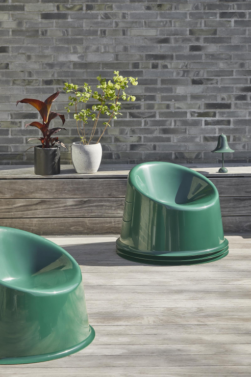 Verpan Panto Pop fauteuil donkergroen