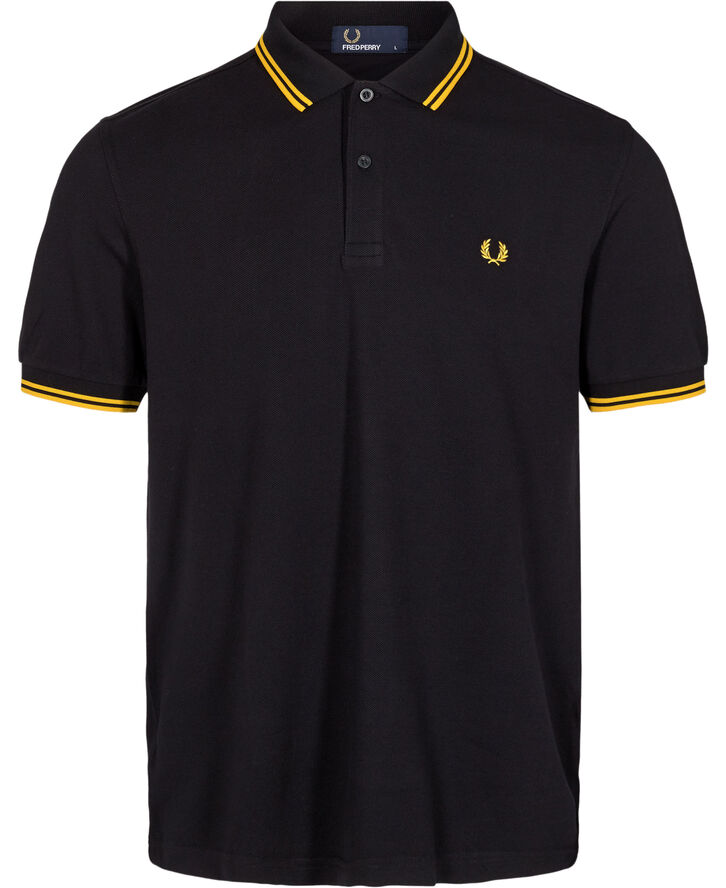 Fred Perry M3600 Core Twin Tipped Polo Shirt Black/yellow