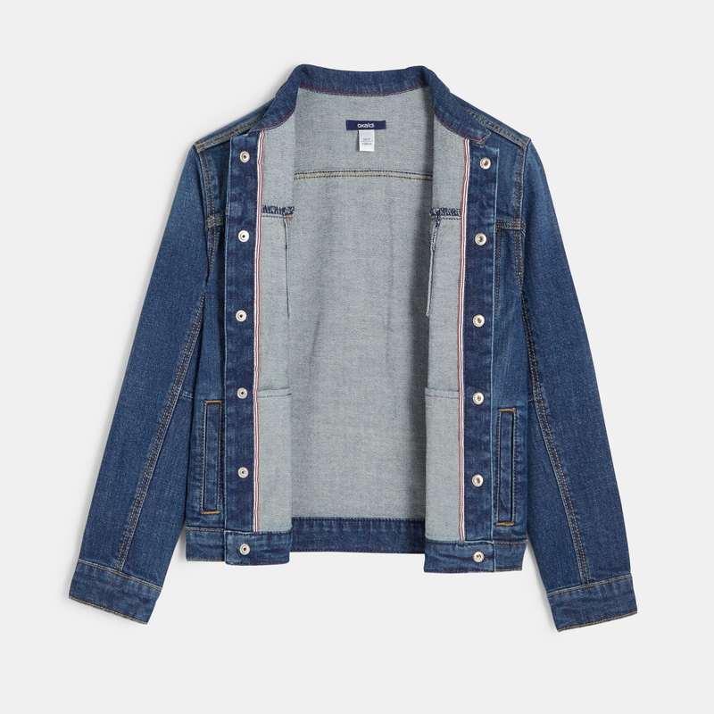 Veste en jean bleu garçon