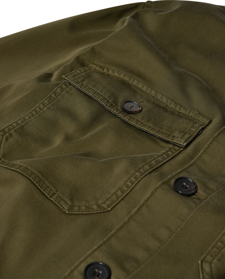 Mos Mosh Gallery MMGMatteo Soft Overshirt Foss green