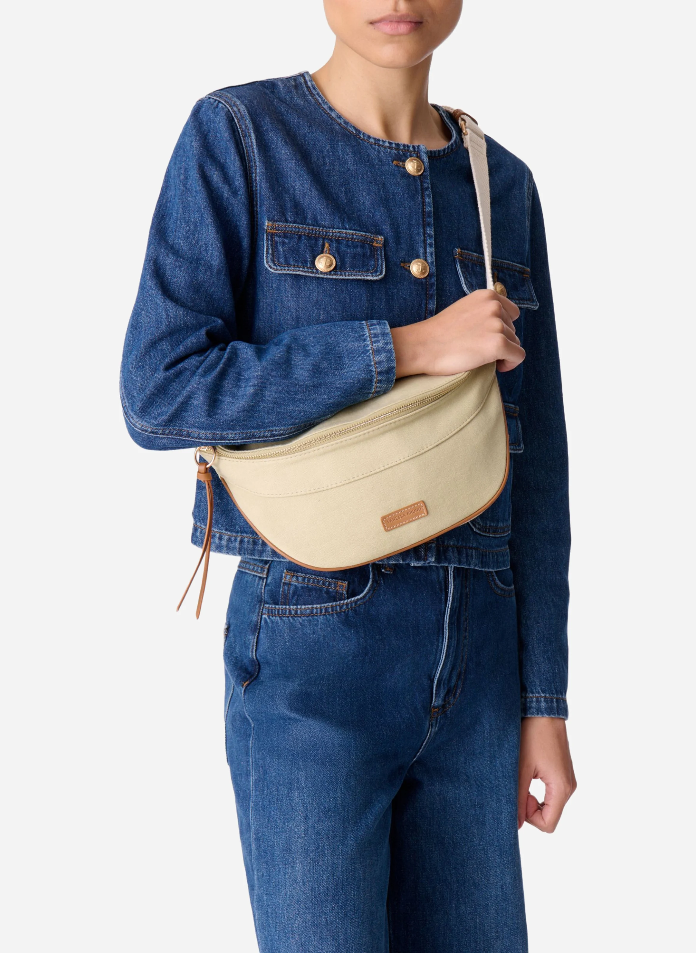 Sac banane en toile de coton| Vert