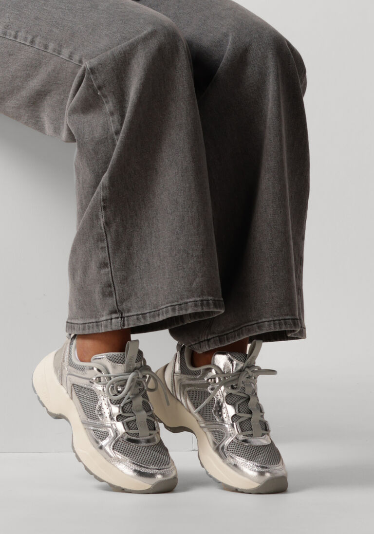 WODEN grijze woden lage sneakers sif metallic