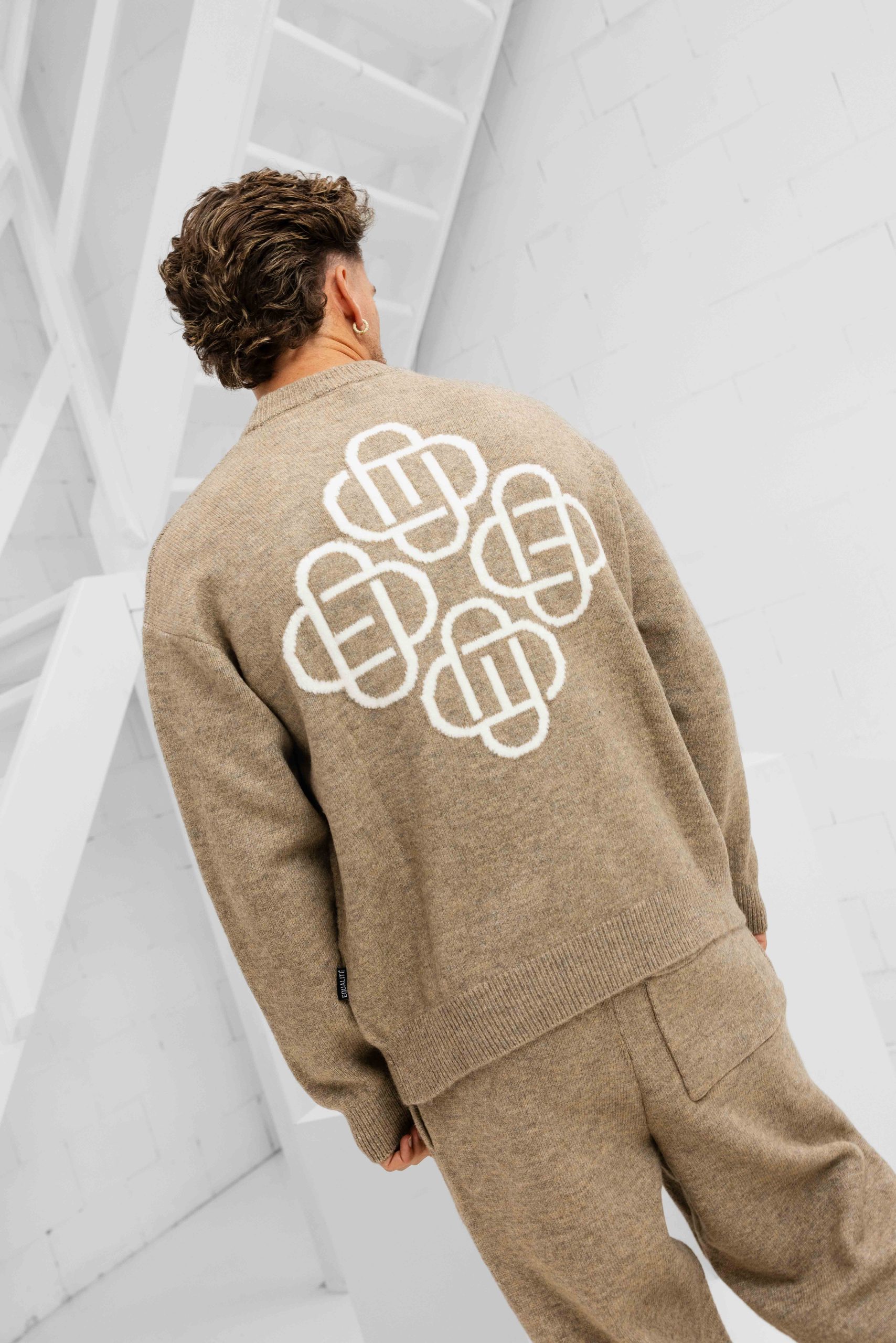 Equalité Fluffy Knit Trainingspak Heren Beige