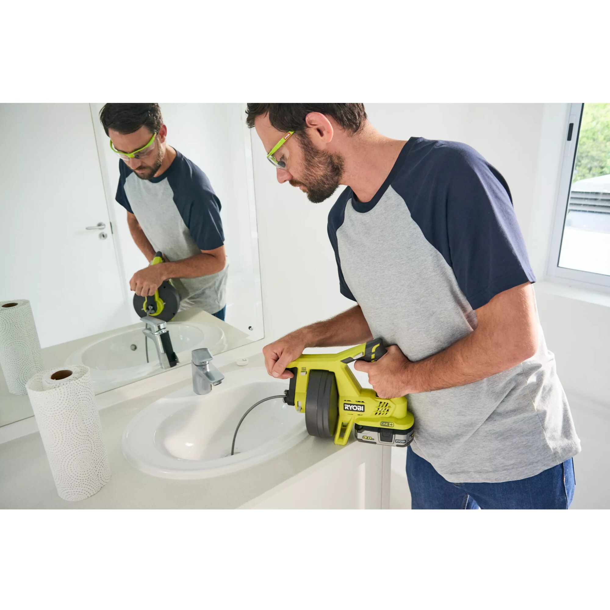 Ryobi Rohr-Reinigungsgerät Akku-Rohr-Reinigungsgerät R18DA-0, 18Volt
