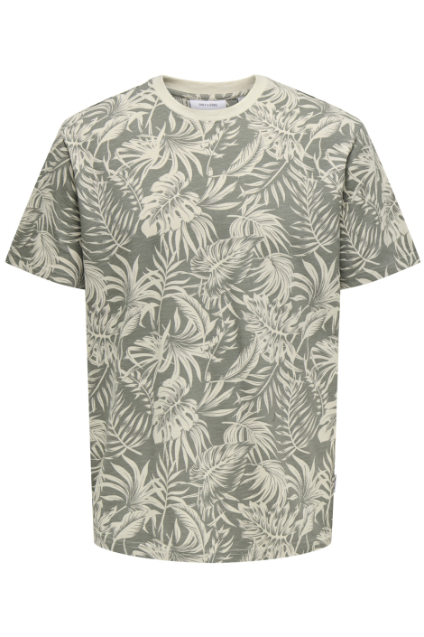 Only & Sons groene heren t-shirt