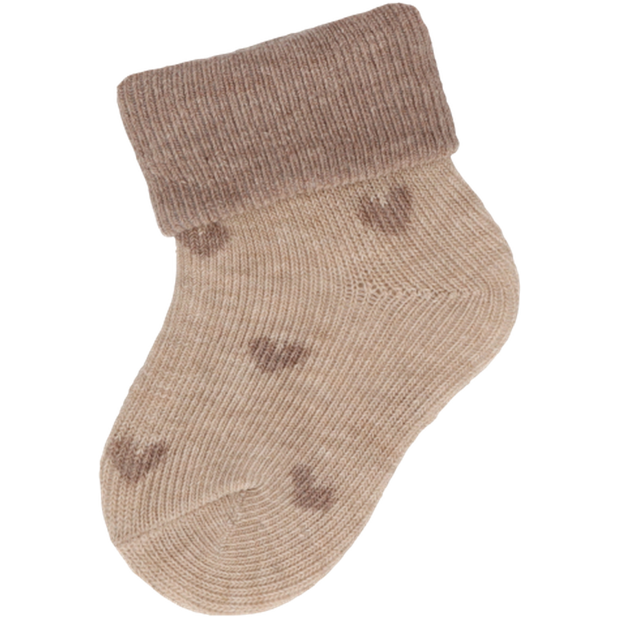 Sterntaler Erstlingssöckchen 3er-Pack Katze beige melange