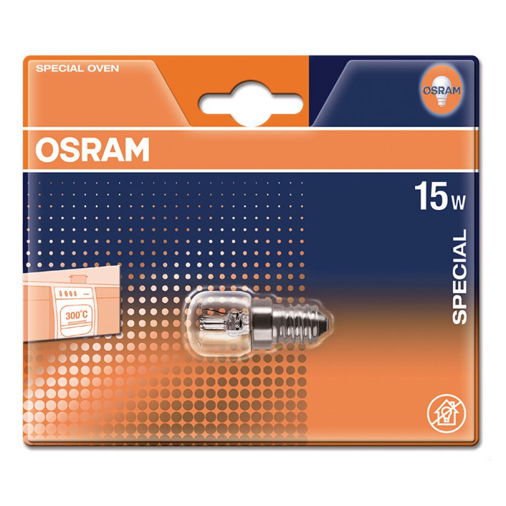 LYSPÆREOSRAM OZONLAMPE SPECIAL OVEN T KLAR 15W 85LM E14