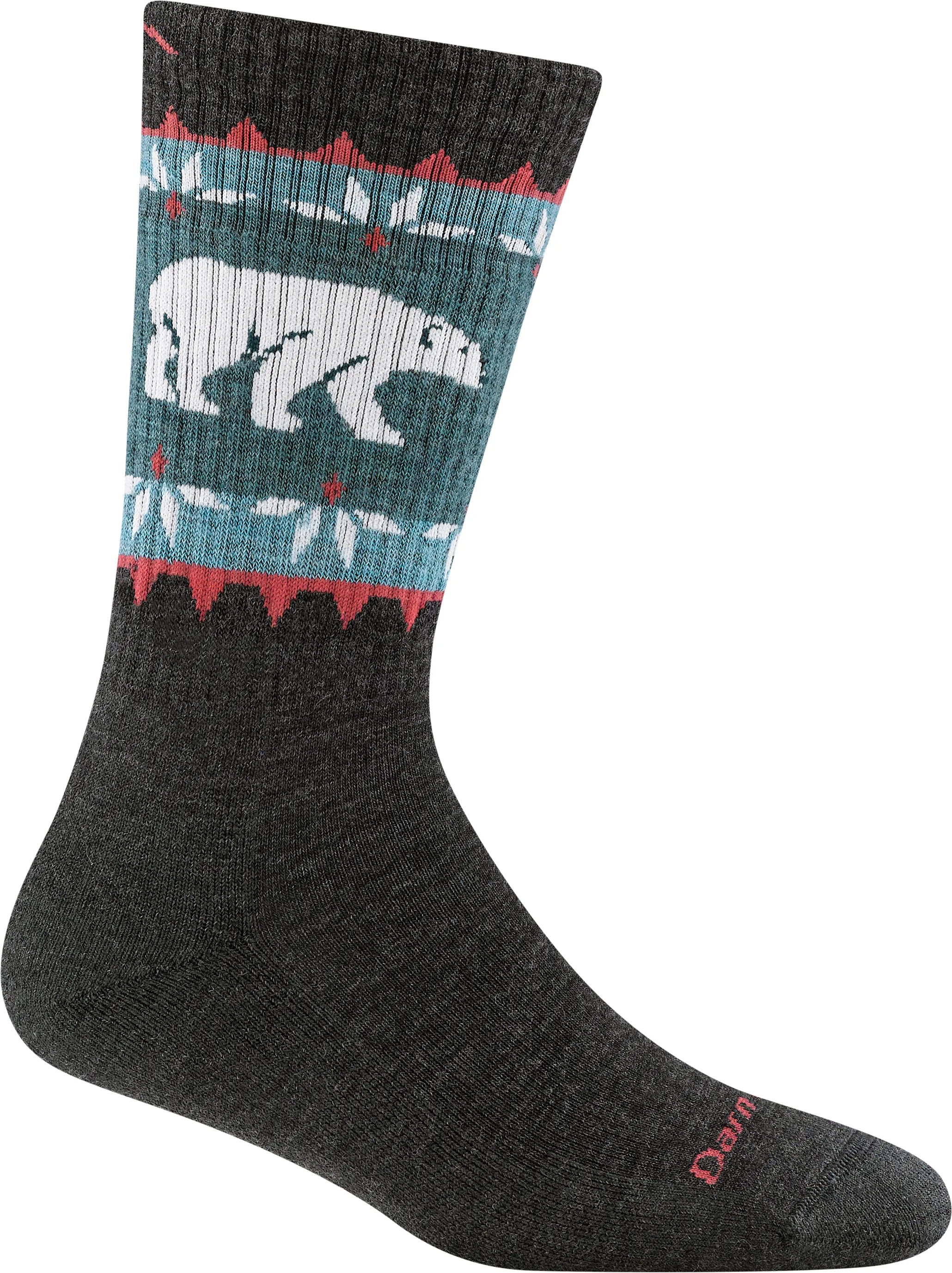 Darn Tough Women's Vanna Grizzle Boot Hiking Socks Charcoal