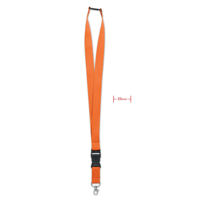 GiftRetail MO9661 - WIDE LANY Lanyard crochet métal 25mm