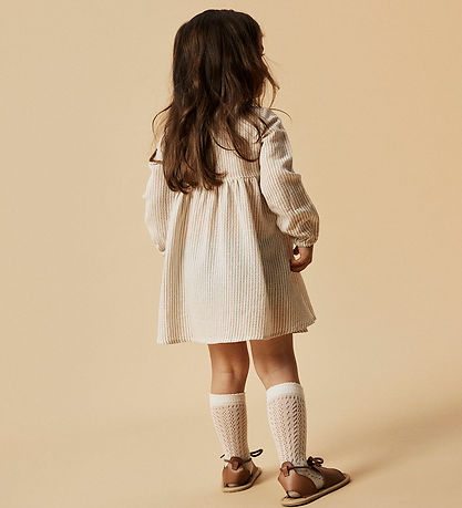 Lil Atelier Kjole - NmfLino - Coconut Milk/Taos Taupe