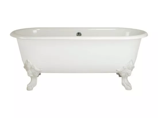 Baignoire Ilot 175 x 80 JACOB DELAFON Cléo 1889 ovale & fonte + pieds