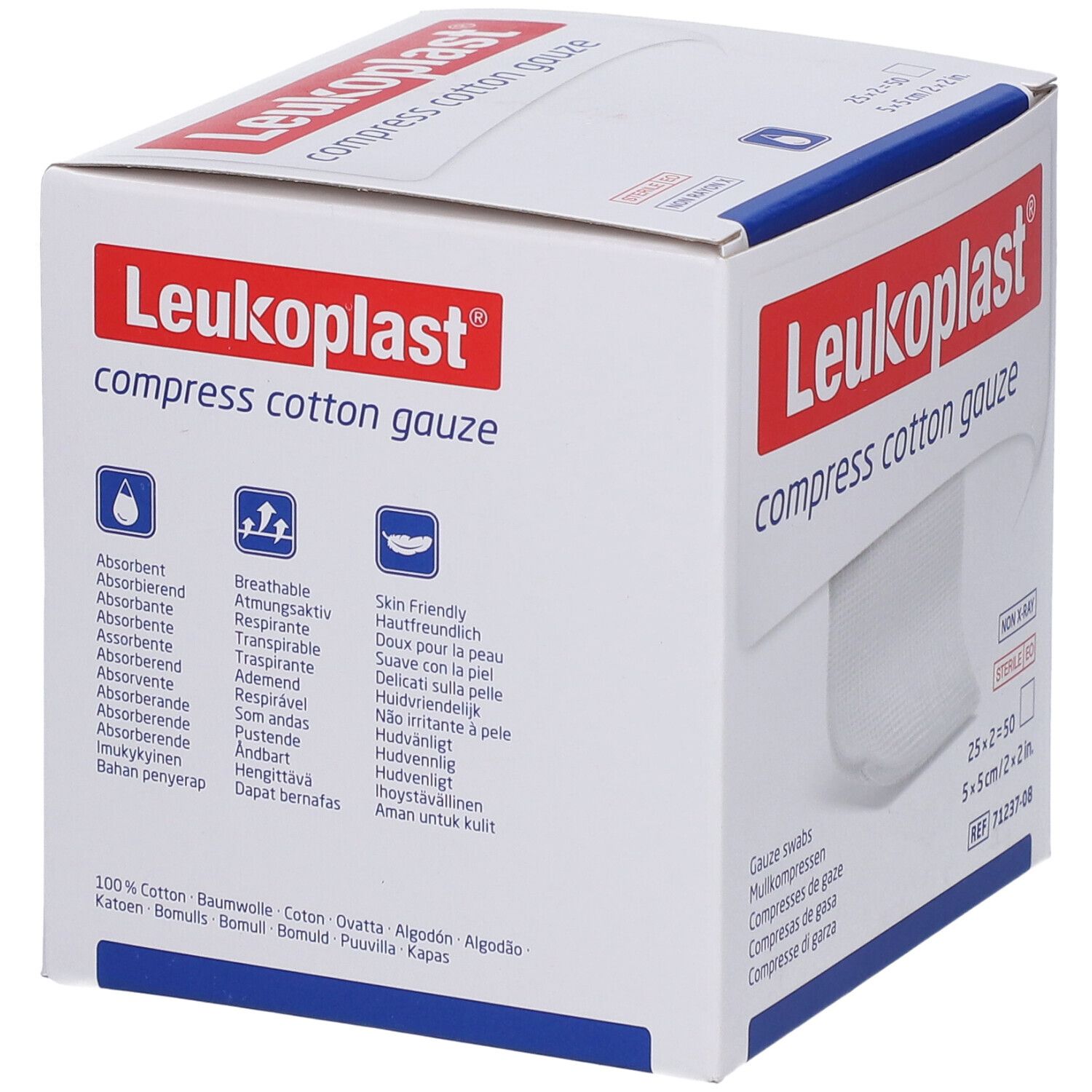 Leukoplast® compress Cottone Gaze 5 x 5 cm steril