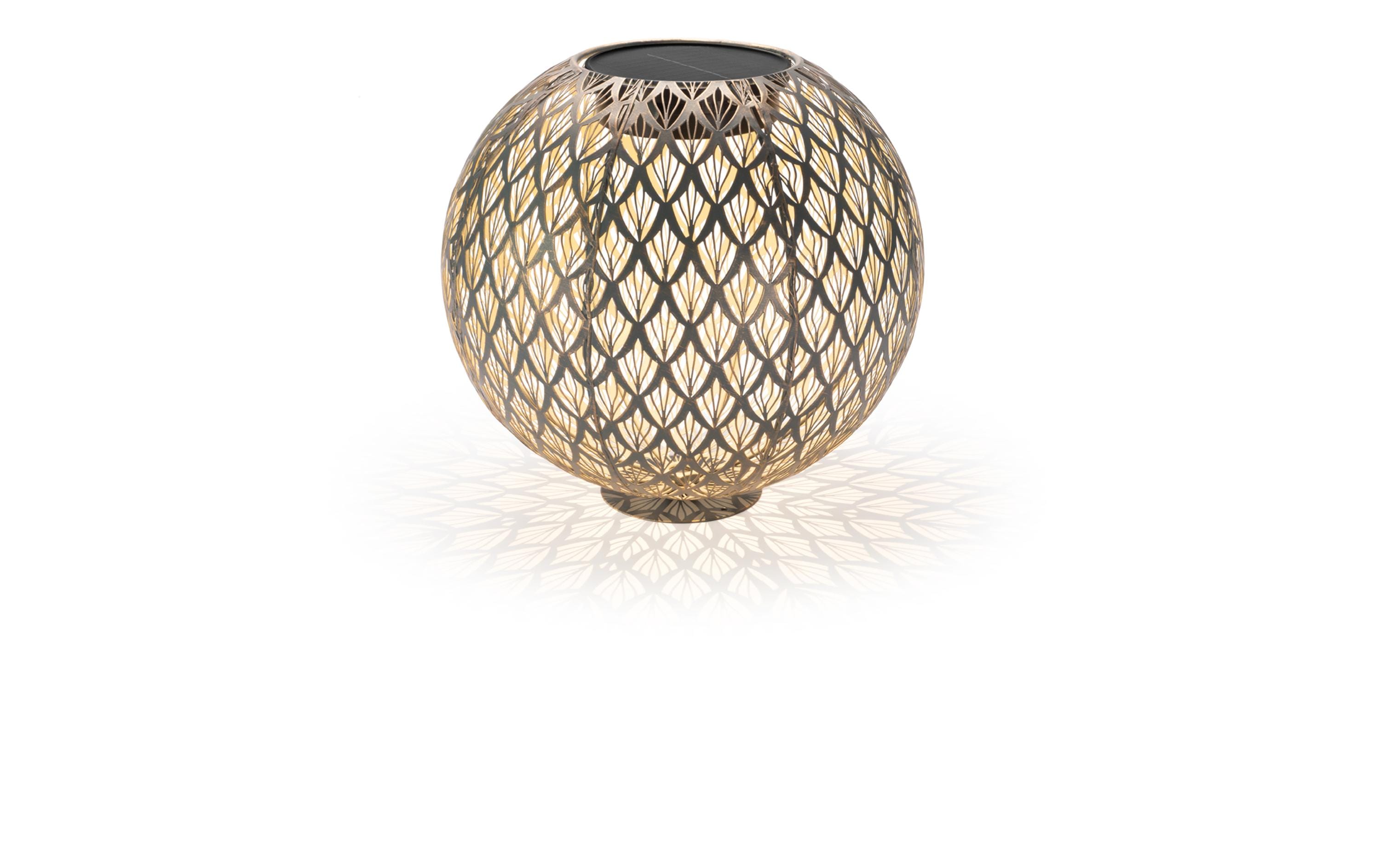 Windlicht Solar Antic Ball Emilia, Ø 30 cm, MarineblauSolarleuchte zum Aufstellen