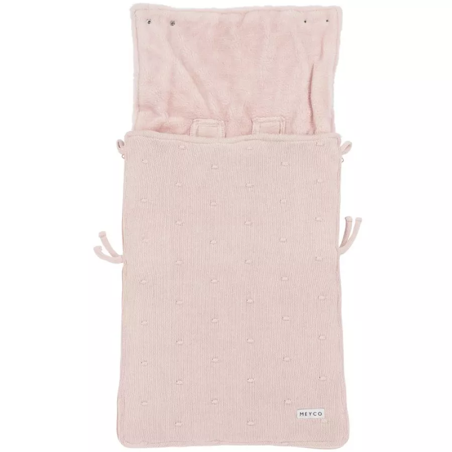 MEYCO Fußsack Mini Knots Soft Pink 40x82 cm