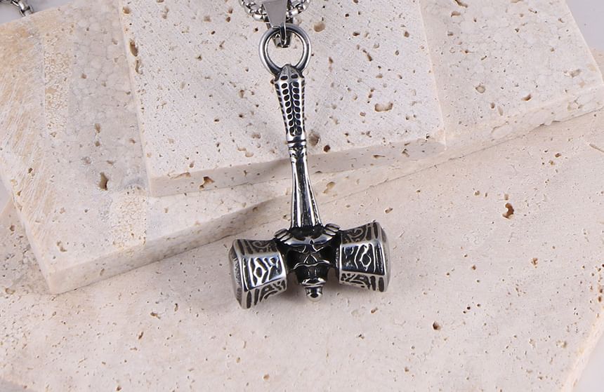Prushia - Mjolnir hamerhanger / ketting / set van roestvrij staal