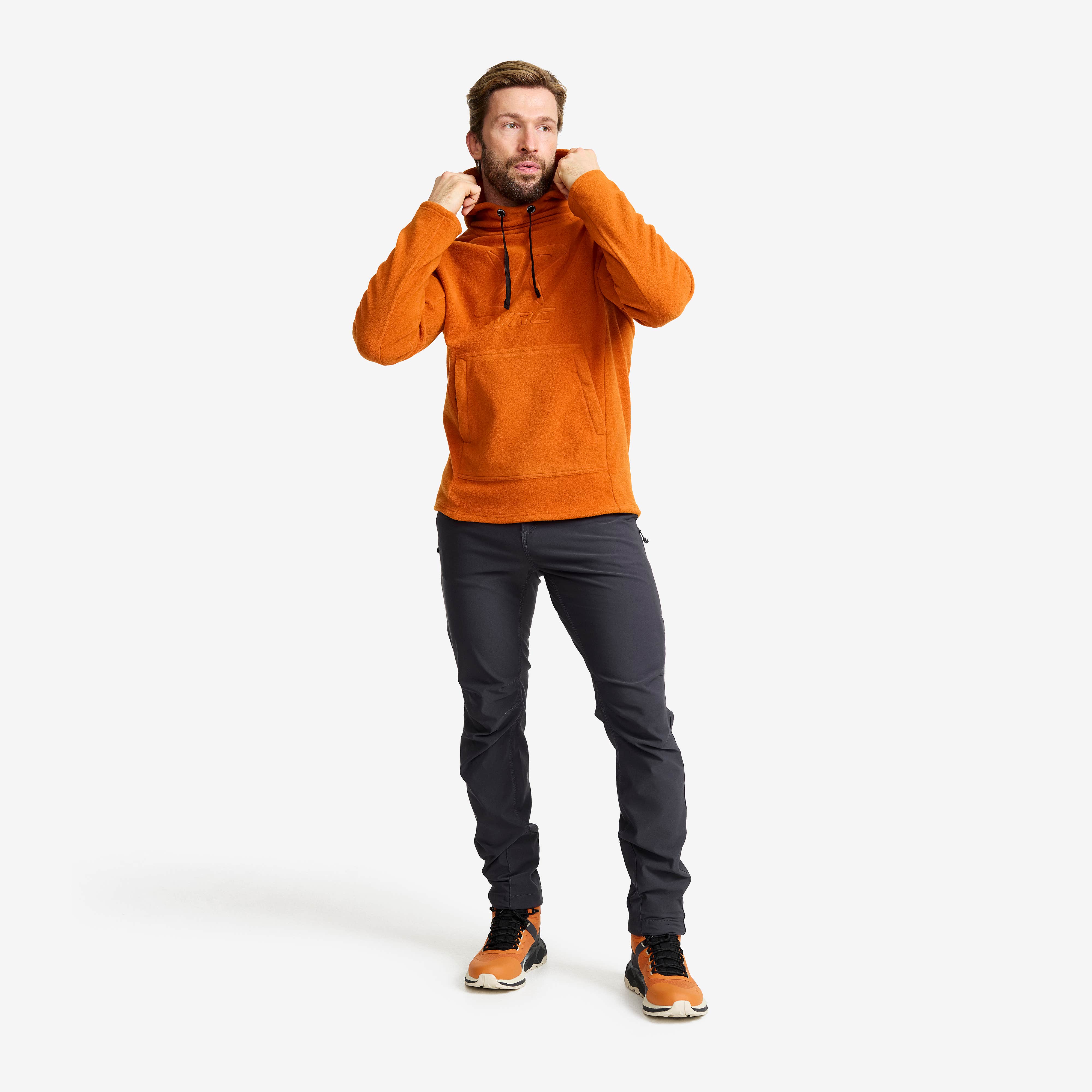 Polar Fleece Hoodie Herre Hawaiian Sunset