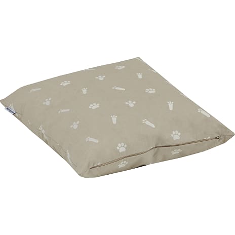 Hoppekids Pets pude - sandfarvet med poter