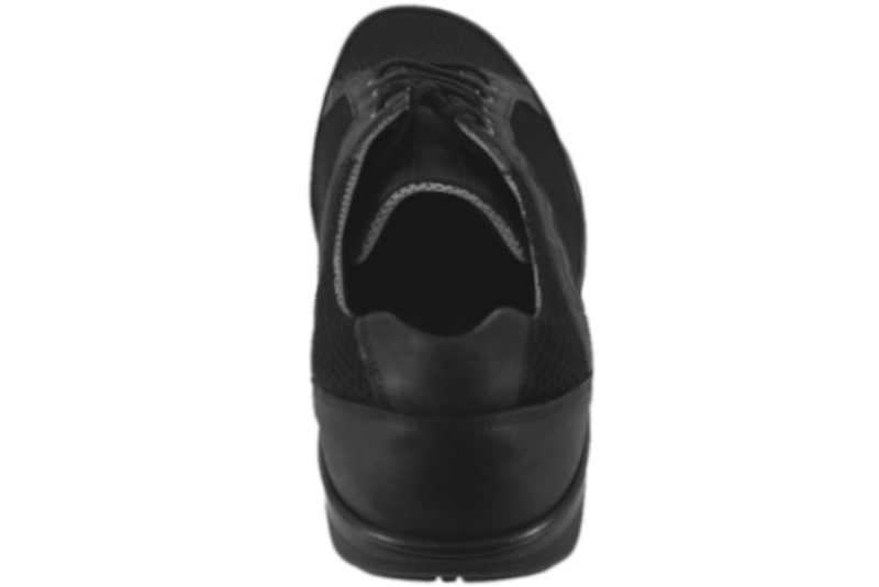 NEW FEET SORT SKO I OLIEIMPRÆNERET SKIND
