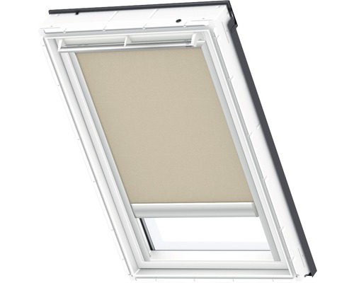 VELUX privacy rolgordijn, zandbeige, effen kleur, elektrisch, aluminium frame, RML C02 4155S