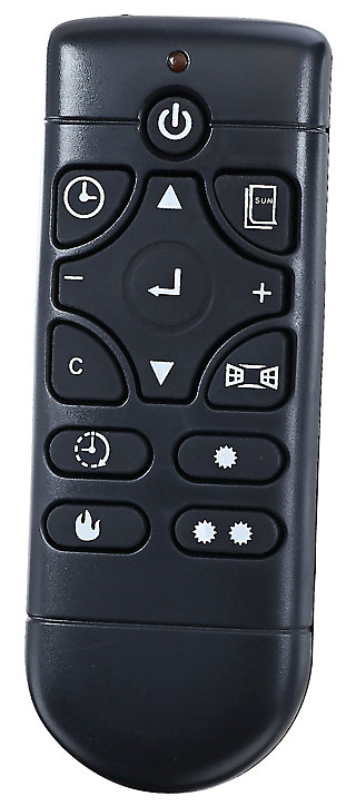 Cheminée électrique effet flamme 2000W noir