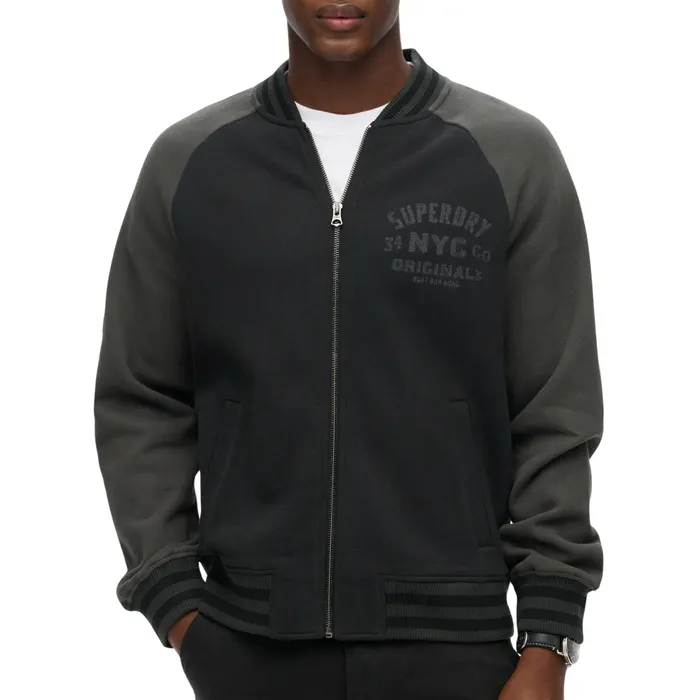 Superdry College Graphic Jersey Bomber Vest Heren