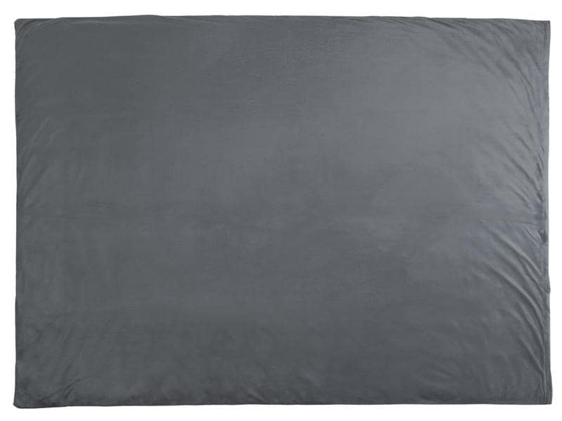 COCON Gewichtsdecke 9 kg, 160 x 210 cm, Grau Therapiedecke mit Samtbezug für entspannte Nächte
