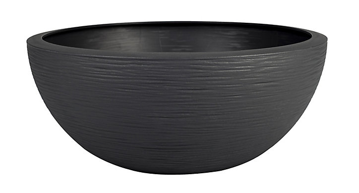 Vasque polypropylène EDA Graphit up anthracite Ø 40 x h.16,5 cm