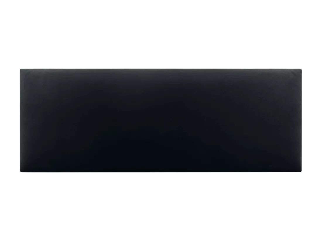 DHOME Tête de Lit Velours Lisse 160x60 Lits 150/160 - Noir