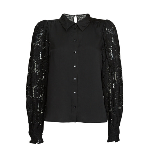 Vero Moda - VMCABENA L/S SHIRT WVN BTQ - Noir