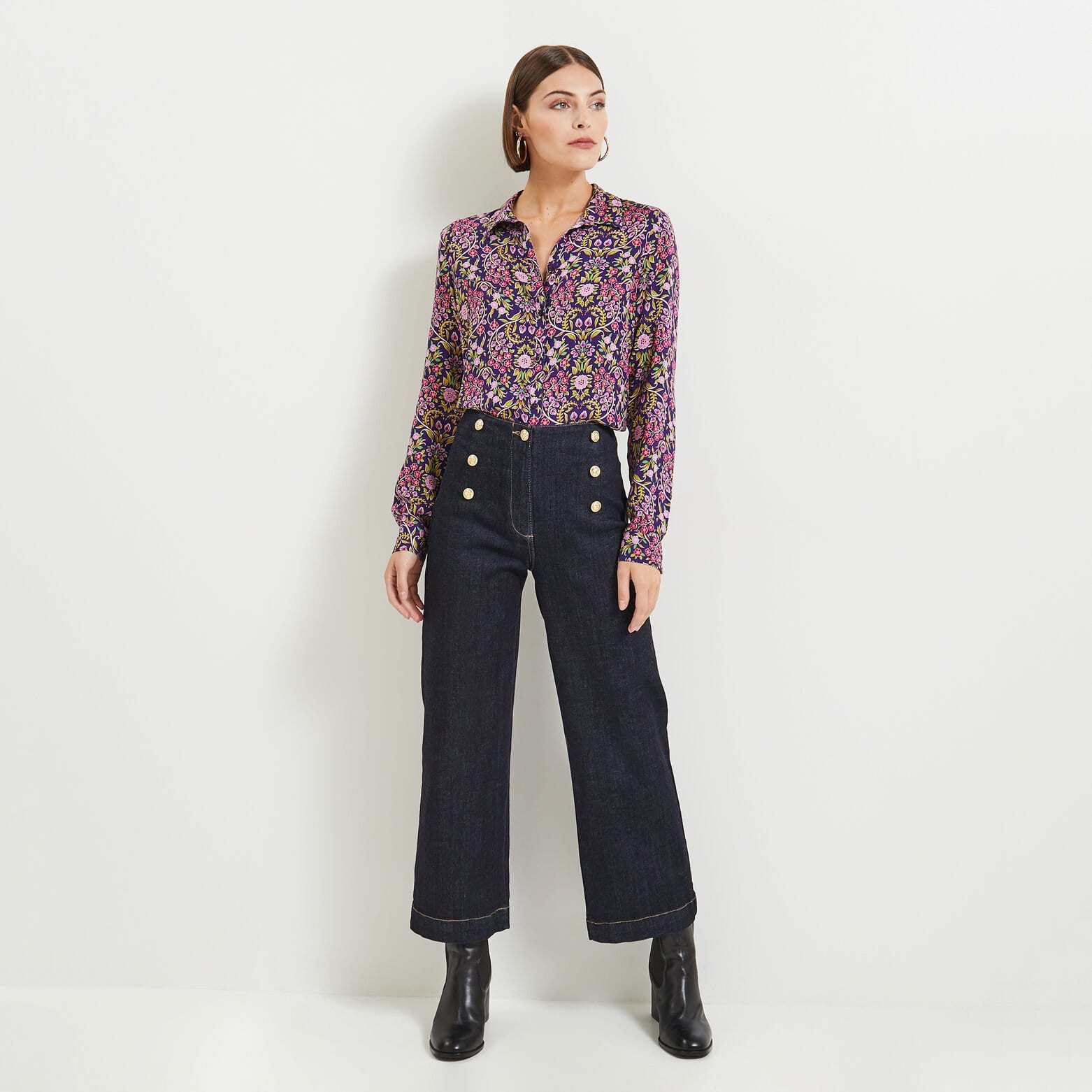 Chemise imprimée femme