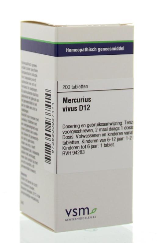 VSM Mercurius vivus D12 200tab