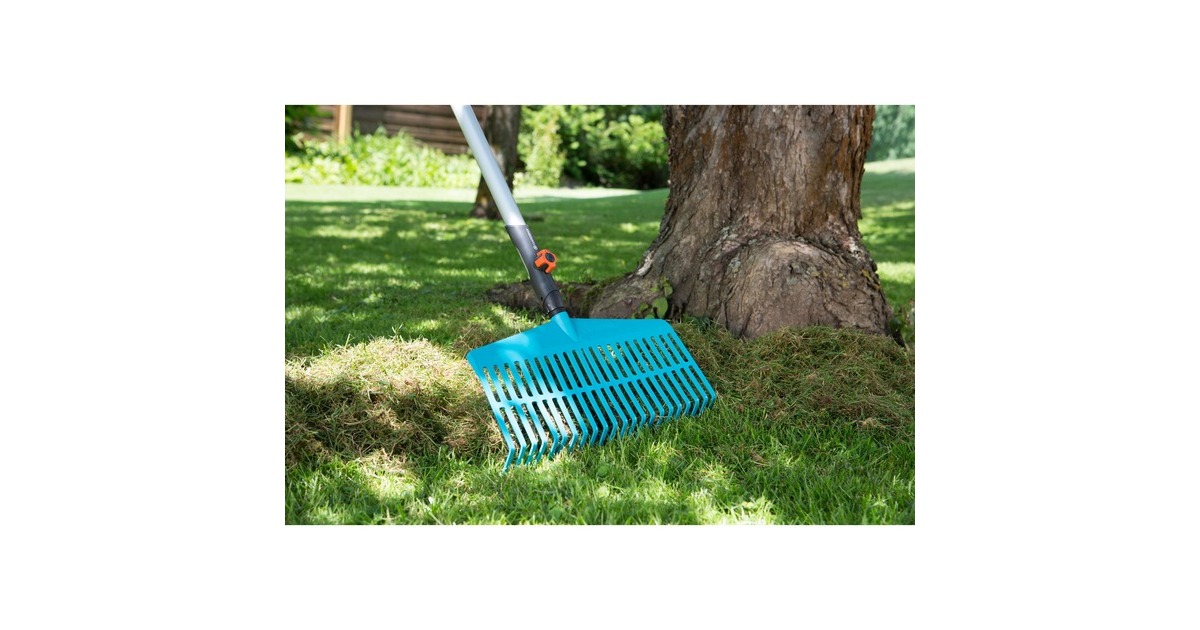 GARDENACombisystem gazonhark bladhark  (Turquoise, 3101-20)