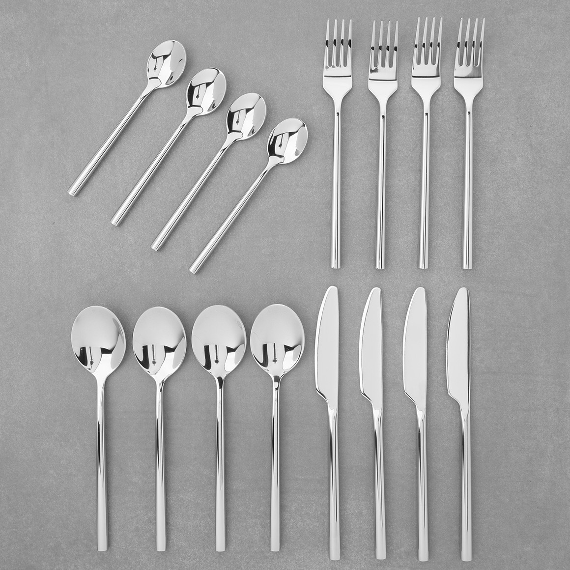 My Home Besteckset für 4 Personen silber