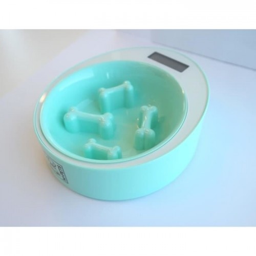 Alimentador automático inteligente para cães Mpets Yumi, na cor verde.