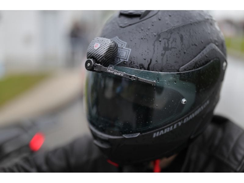 Bikerguard Scheibenwischer für Motorradhelme Visierwischer mit Akku und Fernbedienung