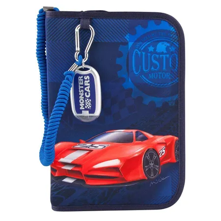 Depesche Federtasche Monster Cars Deluxe mit Taschenlampe, sortiert