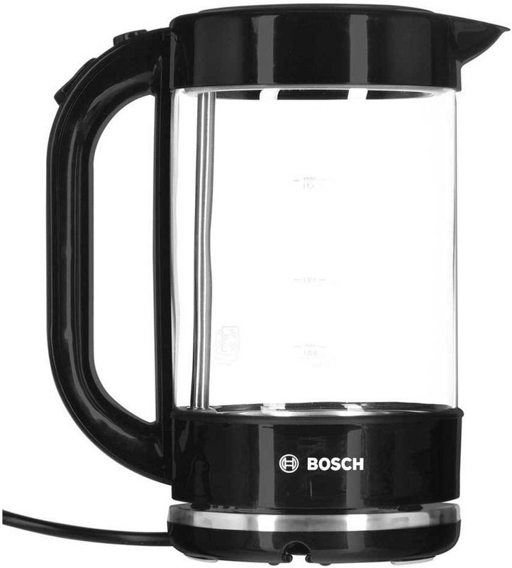 Bosch TWK70B03 waterkoker 1,7 l 2400 W Zwart, Transparant