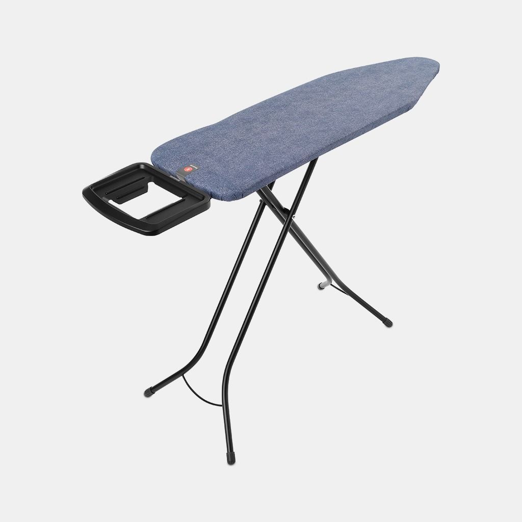 Strijkplank B, 124x38 cm, solide strijkerhouder - Denim Blue