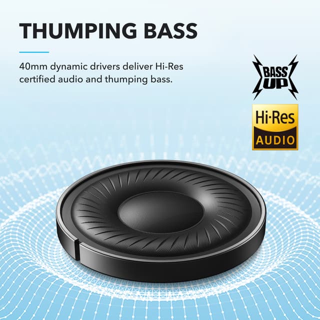 Soundcore Q20i trådløse around-ear høretelefoner (sort)
