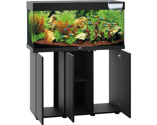 JUWEL Rio 180 SBX aquariumcombinatie met ledverlichting, verwarming, filter en zwarte kast